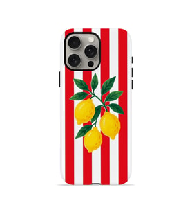 iPhone 15 Pro Vorian Çift Katmanlı MagSafe Kılıf Lemon Parade Red