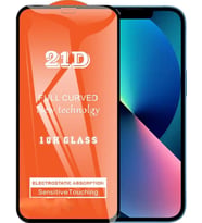 Apple Uyumlu   iPhone 13 Ekran Koruyucu 21d Tam Kaplayan Kırılmaz Cam Kavisli