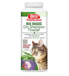 Biopet Bio-Magic Dry Shampoo Kedi 150gr Lavanta-Biberiye