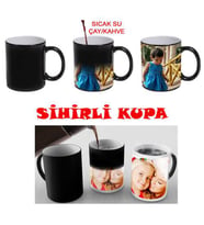 Kişiye Özel Fotoğraflı Eşe Dosta Hediye Sihirli Kupa Bardak