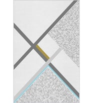 Eliana Home Baskılı, Yıkanabilir Kaymaz Taban Salon Halısı LNA1852-SM365 100x150 cm (Gri)