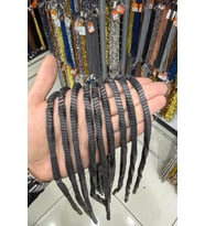 Hematit Taşı Dalgalı Rondela Kesim Mat Siyah 6x3mm Doğal Taş Dizi