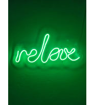 Relax Neon Şekiller İşaret Neon  Led Dekoratif Duvar Aydınlatması Neon Duvar Yazısı