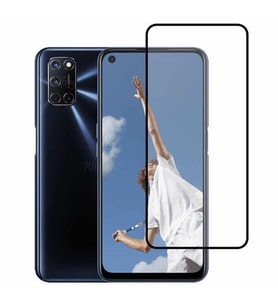 Oppo A92 Uyumlu Ön Koruma Mat Seramik Nano Ekran Koruyucu (Siyah)
