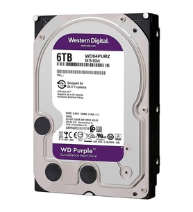WD 6TB PURPLE WD64PURZ 256MB 5700RPM SATA-3 GÜVENLİK DİSKİ