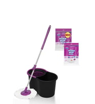 Black Editlon Otomatik Temizlik Seti ve 3'lü Yedek Mop