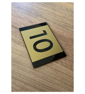 Minimal Gold Tasarım Daire Kapı Numarası