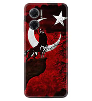 Xiaomi Redmi Note 11E Kılıf Resimli Desenli Baskılı Silikon Wolf and Moon 2 1381