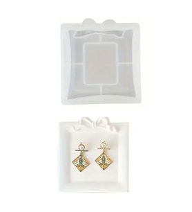 Silikon Avrupa Dantel Fiyonk Tasarımlı Silikon Kalıp 10x10.9 CM
