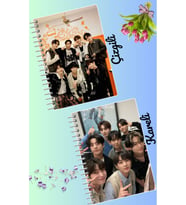 Enyphen kpop defter seti 2 adet A4 boyutu 21*30 çizgili + kareli 60 syf