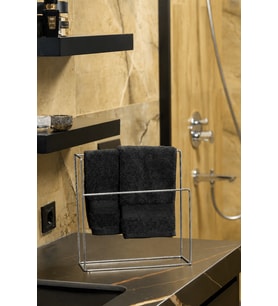 Parlak Silver Renk Çok Amaçlı Tezgah Üstü Mutfak & Banyo Havluluğu Modern Havlu Askılığı