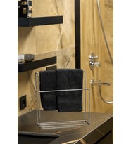 Parlak Silver Renk Çok Amaçlı Tezgah Üstü Mutfak & Banyo Havluluğu Modern Havlu Askılığı