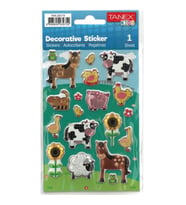 TANEX KIDS TNX-25173 DEKORATİF ETİKETLER - VERİMLİ CANLILAR SERİSİ STICKER