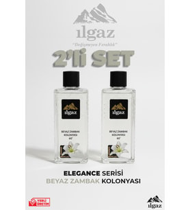 Ilgaz Beyaz Zambak Kolonyası 2'li Set 80 Derece 400 Ml Elegance Series