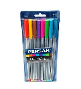 Pensan Triball Renkli Kalem 8Li