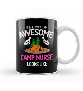 What An Awesome Camp Nurse Looks Like Kupa Bardak Porselen