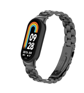 Lexroo Xiaomi Mi Band 9 KRD-04 Metal Kordon - Siyah