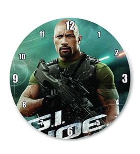 Cakatablo Gi Joe The Rock Duvar Saati