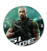 Cakatablo Gi Joe The Rock Duvar Saati