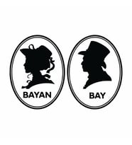 Bay Bayan WC Sticker Siyah 22X14 cm