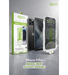 epro iPhone 11 Pro Magic Box Hayalet Koruma 9H Tam Ekran Koruyucu