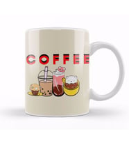 CAT Funny Coffee Drinks Art Lover Gift Quote   Vntage Retro Rainbow Style Kupa Bardak Porselen