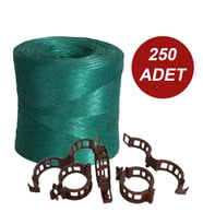 SERA İPİ VE BİTKİ KLİPSİ FİDE BAĞLAMA İPİ 250 ADET HER BİTKİYLE UYUMLU BİTKİ KLİPSİ