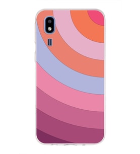 Samsung Galaxy A2 Core  Kapak Renk Cümbüşü Tasarımlı Şeffaf Silikon Kılıf