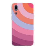 Samsung Galaxy A2 Core  Kapak Renk Cümbüşü Tasarımlı Şeffaf Silikon Kılıf