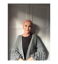 Çiçek Baharı Desen Bambu Eşarp