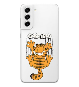 Samsung Galaxy S22 Uyumlu Garfield Desenli Şeffaf Telefon Kılıfı