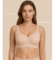 Intive PureForm Balensiz Dikişsiz Kopçasız Dokulu Seamless Bralet Sütyen (5 Renk) (Pudra)