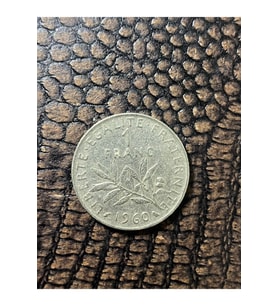 Fransa 1 Fransız Frank'ı 1960 1 Franc Republique Franchaise