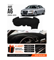 e-biz AUDI A6 (2005-2011) Uyumlu Torpido Koruma, Torpido Örtüsü, Torpido Kılıfı - Siyah - AU004