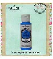 Cadence Style Matt Enamel Cam & Porselen Boyası 59 ml. E-373 Royal Mavi 