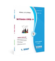 Egem Yayınları AÖF 1. Sınıf İktisada Giriş-II Bahar Dönemi Konu Anlatımlı Soru Bankası (Çok Renkli)