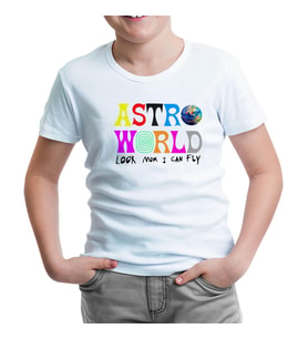 Travis Scott - Astro World Beyaz Çocuk Tshirt