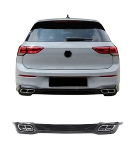 vw golf 8 uyumlu plastik parlak siyah rline difüzör