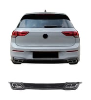 vw golf 8 uyumlu plastik parlak siyah rline difüzör