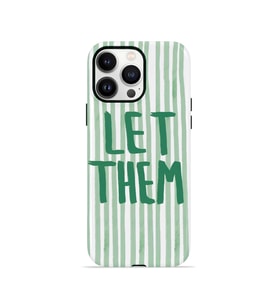 iPhone 13 Pro Max Vorian Çift Katmanlı Kılıf Let Them Green