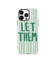 iPhone 13 Pro Max Vorian Çift Katmanlı Kılıf Let Them Green