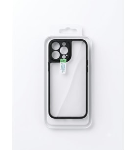 İphone 13 Pro Max Kenarları Siyah Şeffaf Silikon Kılıf Modeli