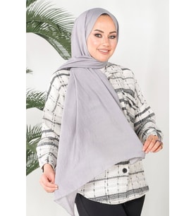 GRİ Harem Scarf İncila Şal