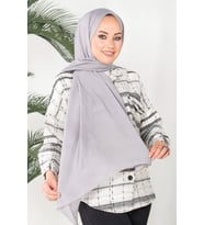GRİ Harem Scarf İncila Şal