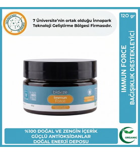 Bidoze Immun Force Bağışıklık Güçlendirici Doğal Karışım 120 Gr. Propolis, Arı Sütü, Kara Mürver