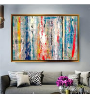 Altın Çerçeveli dekoratif tablo a817 (Gold)