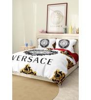 Çift Kişilik Nevresim Takımı Pamuklu Saten Kumaş 6 Parça 3D Dijital Baskı Duvet Cover Set Model.