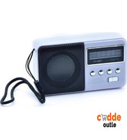 Mega-239 Usb-tf Bluetooth 3 Band Klasik Radyo Müzik kutusu (Siyah-Gri)