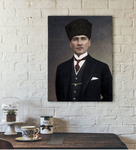 BK Home Atatürk Tasarımlı Kanvas Tablo-29