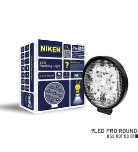 Çalışma Lambası Pro 9 Ledli Yuvarlak